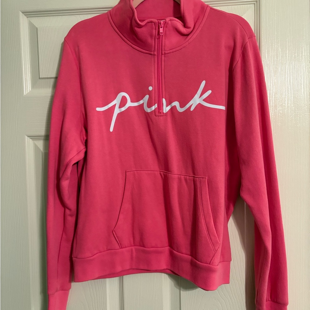 PINK Victoria's Secret Fuchsia Cowl Neck Sweater